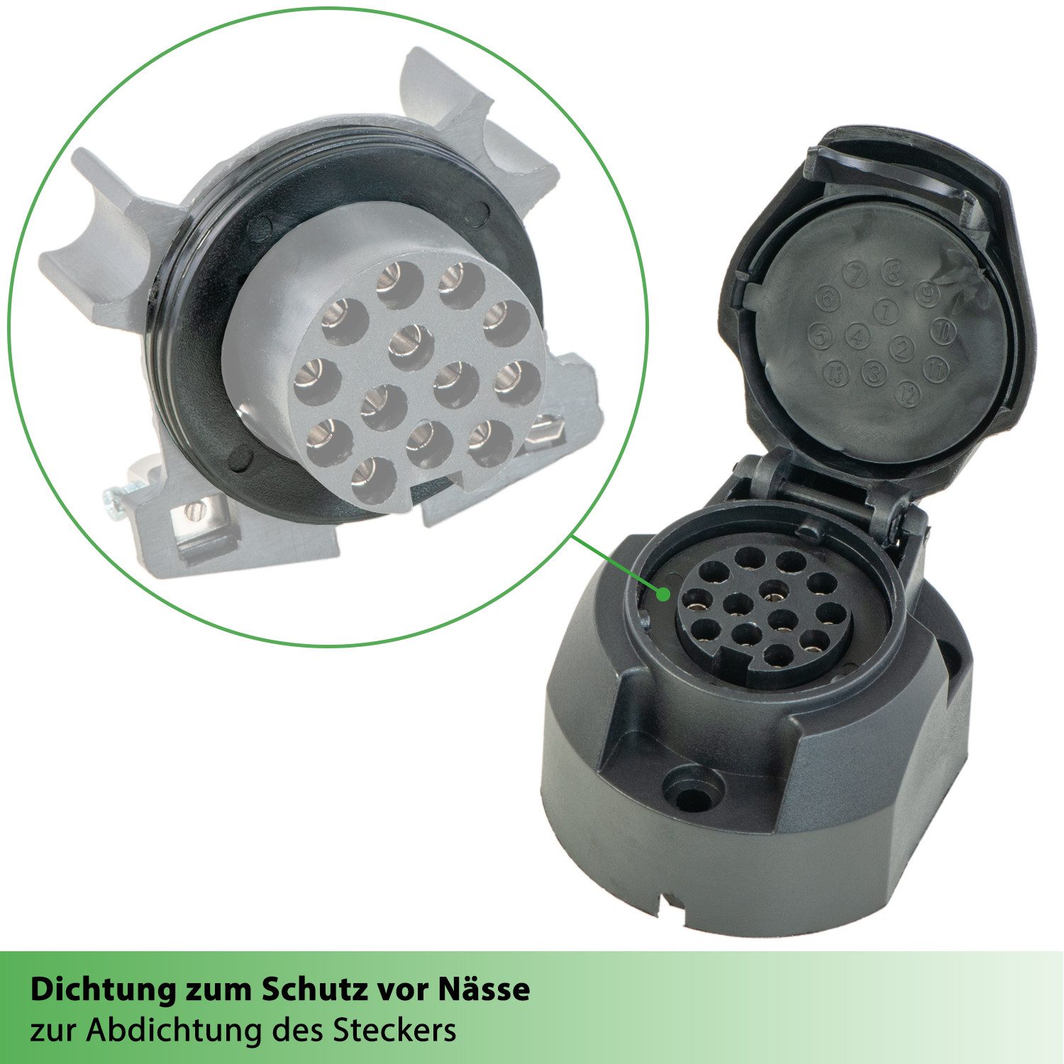 fouraces Anhänger KFZ Buchse 13pol