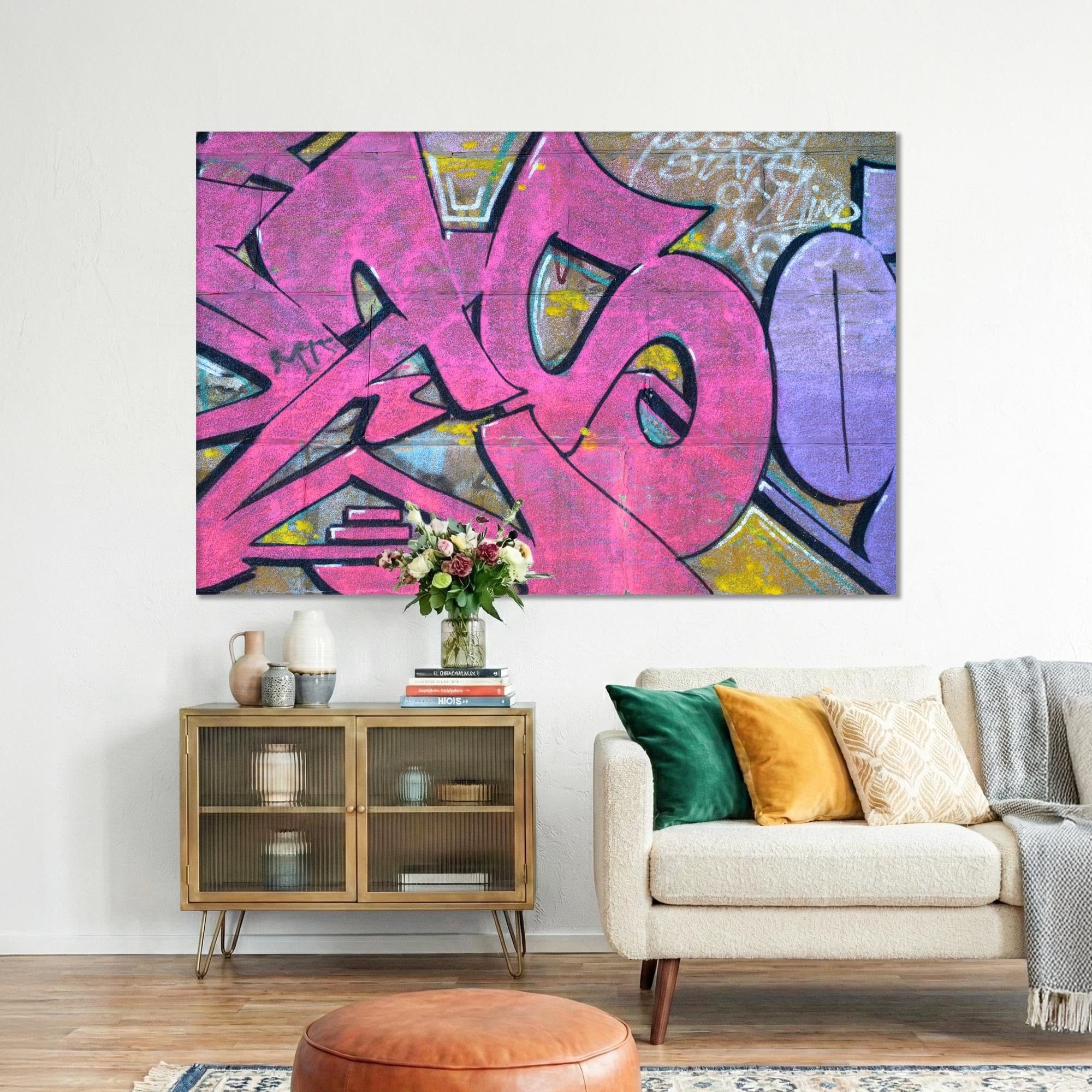 framed concept Leinwandbild Akustikbild auf Leinwand (Canvas) HD-Eco-Solvent-Druck, (Schallabsorbierend Holzrahmen 60×40 cm 90×60 cm 120×80 cm), Geräuschdämmendes Bild für Büro, Wohnzimmer & Konferenzraum