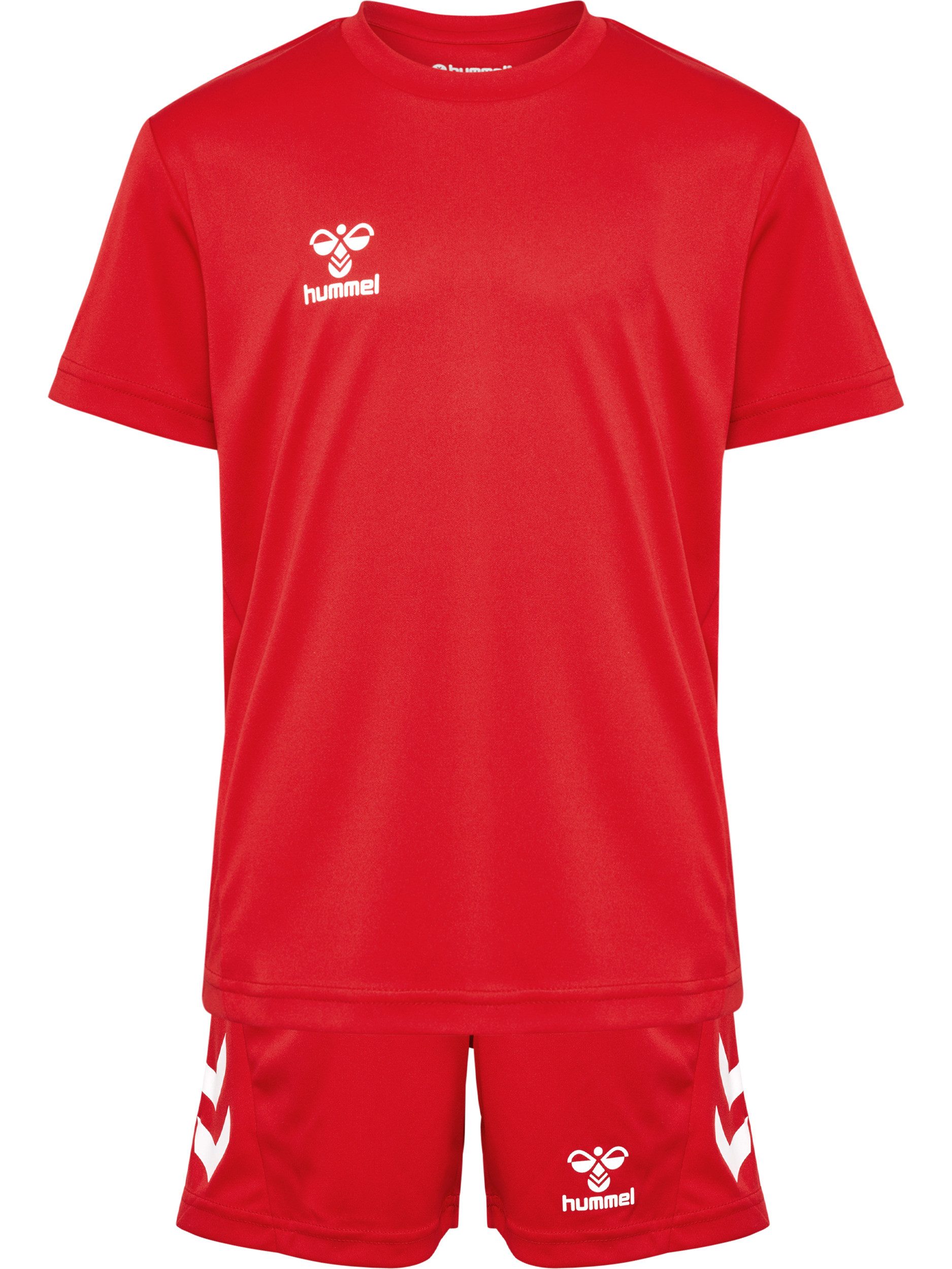 hummel T-Shirt & Shorts HMLLOGO SET KIDS (Set, 2-tlg., 2) mit elastischem Bund, aus Polyester, pflegeleicht, sportlicher Stil