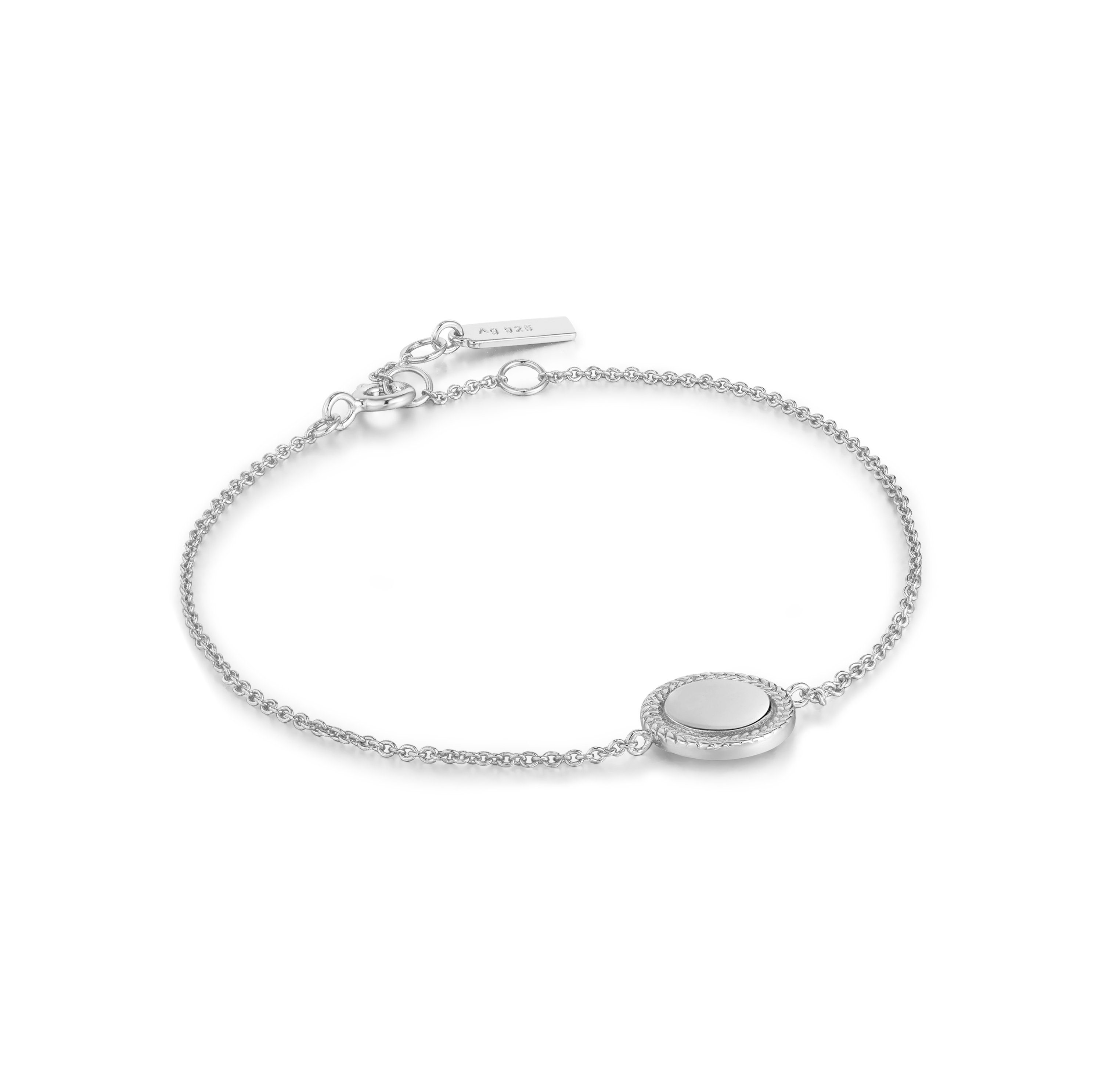 Ania Haie Armband The Rope Disc 925er Sterlingsilber