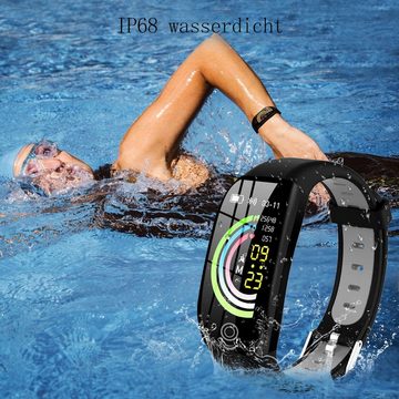 GelldG Fitness Armband mit Pulsmesser Blutdruckmessung Smartwatch Tracker Smartwatch