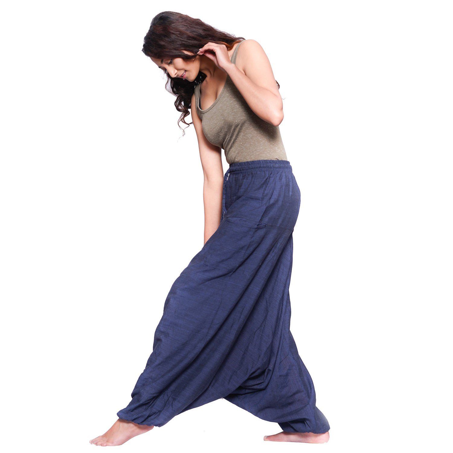 SIMANDRA Haremshose Singharaja Damen Freizeithose (1-tlg) Aladinhose Pluderhose Pumphose Yoga Goa Freizeit