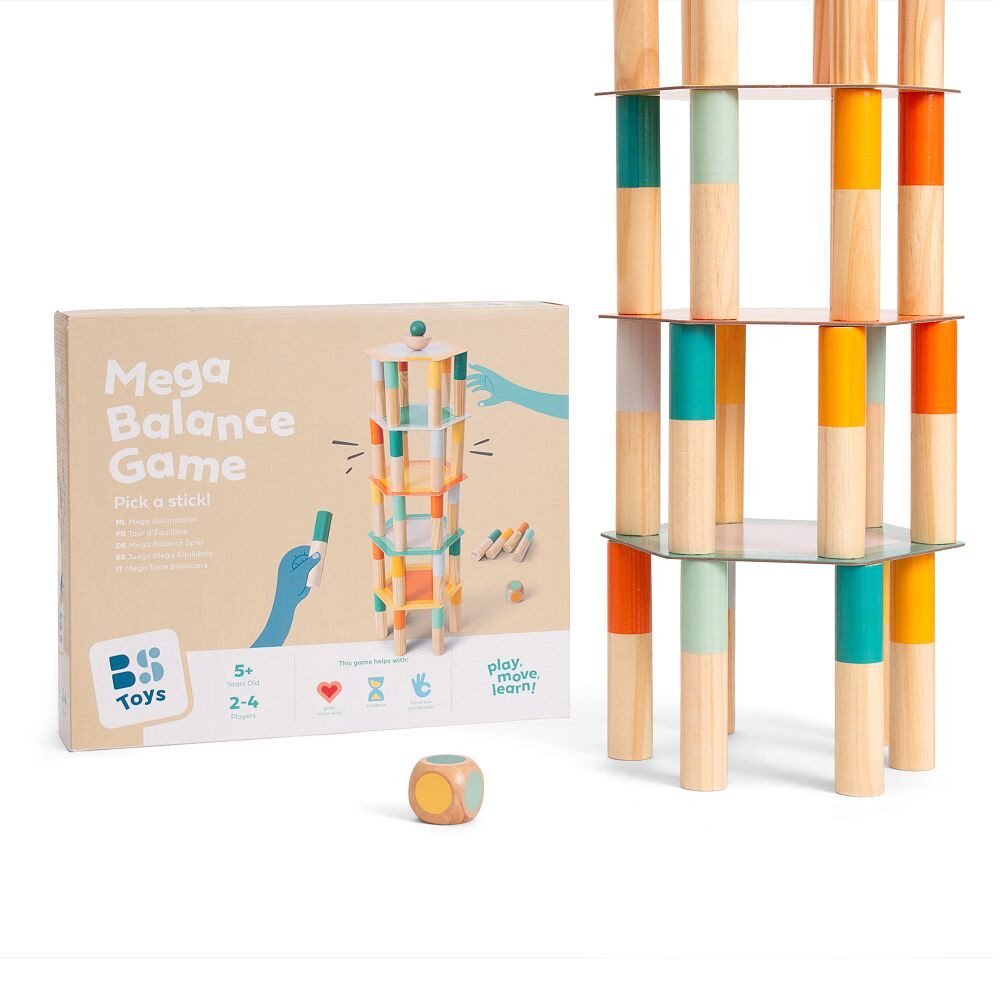 BS Toys Spiel Geschicklichkeitsspiel Mega Balance Game, Fördert spielerisch die Konzentration