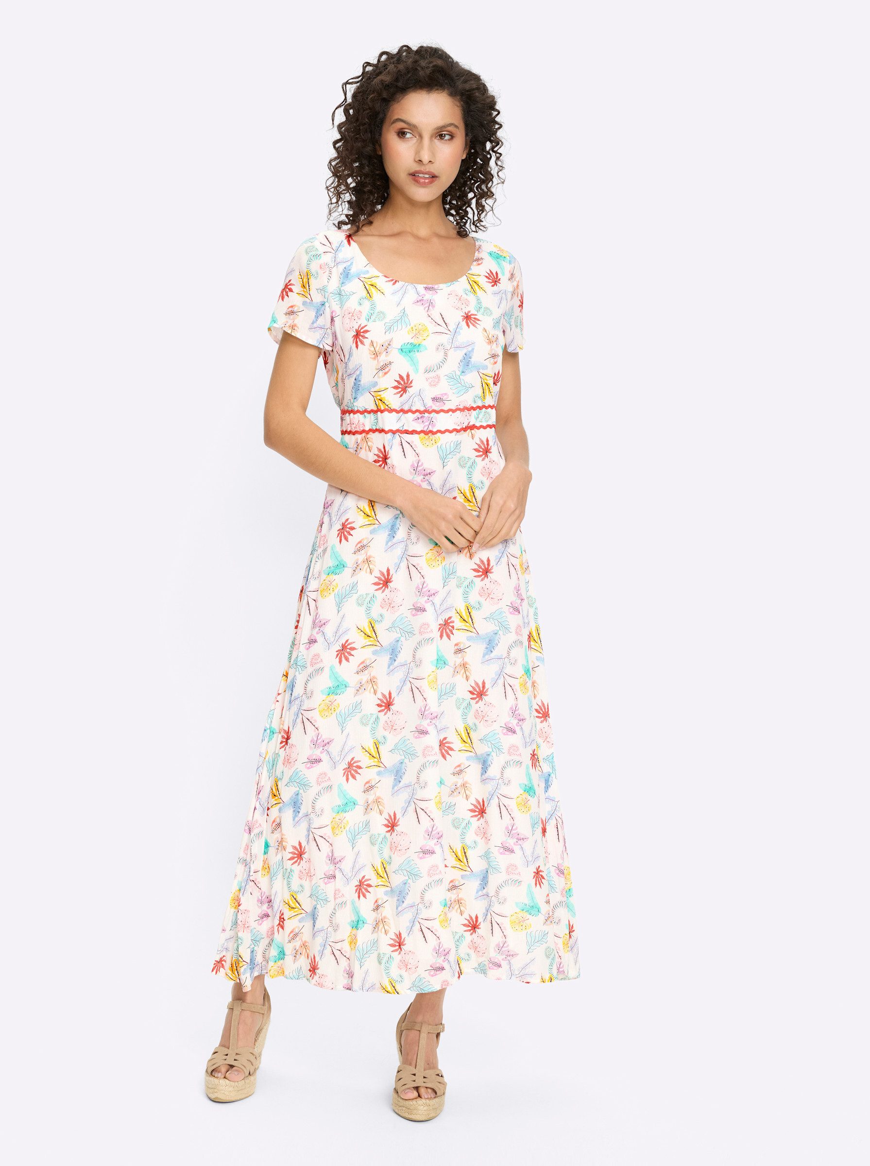 heine Etuikleid Druck-Kleid Kurzarm