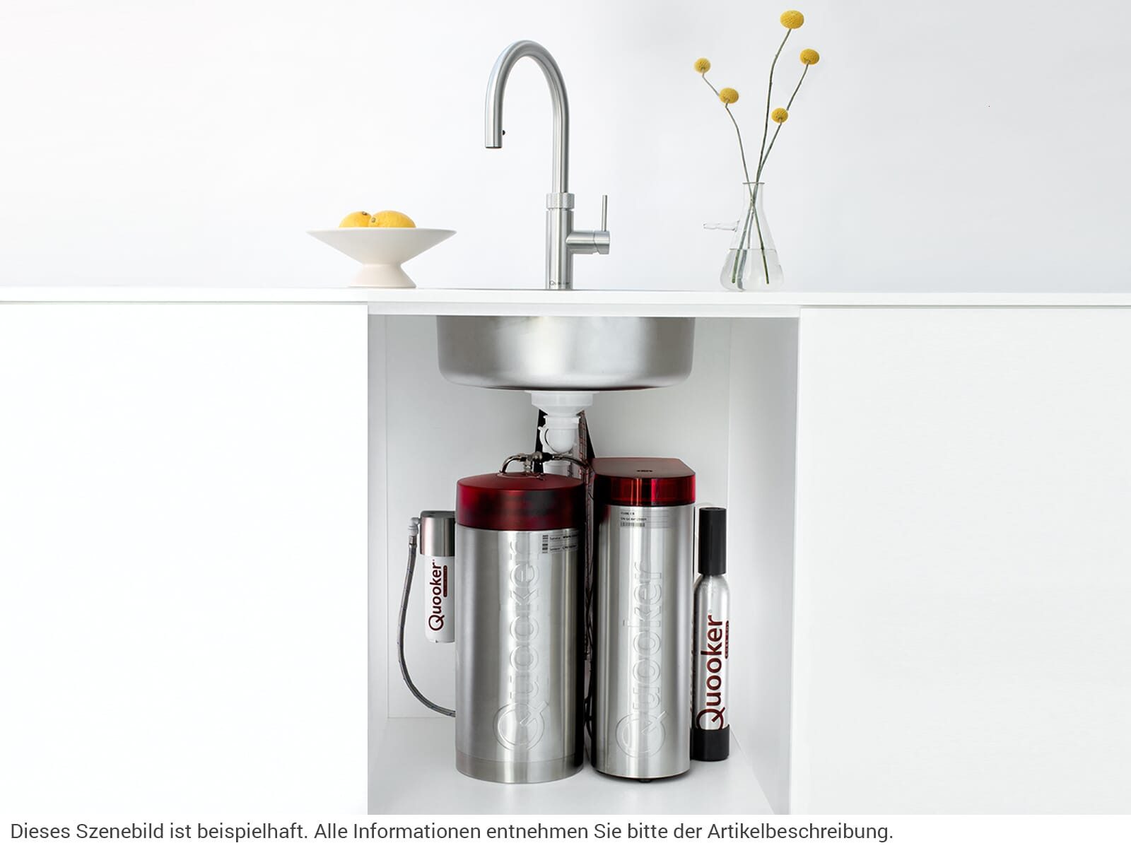 QUOOKER Küchenarmatur Quooker PRO3 & CUBE, Flex inkl. Cube-Filter