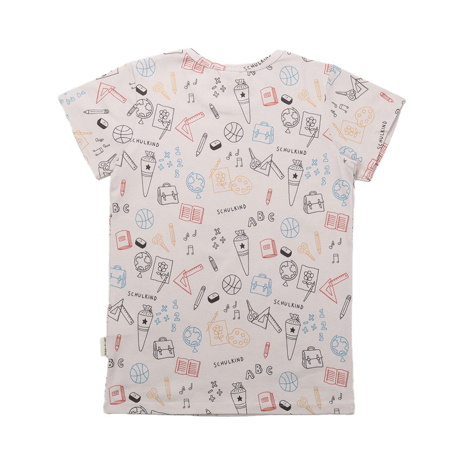 Walkiddy T-Shirt T-Shirt mit Schulbeginn-Design aus Bio-Baumwolle
