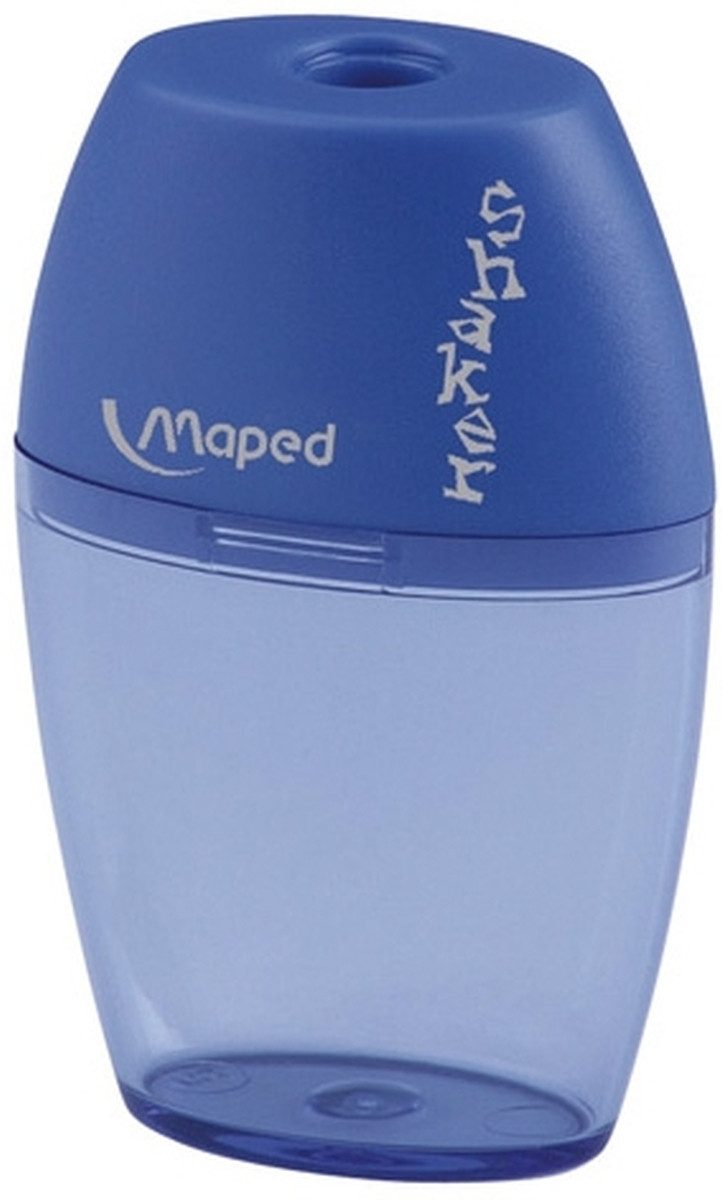 MAPED Anspitzer Spitzer mit Auffangbehälter Shaker farbig sortiert