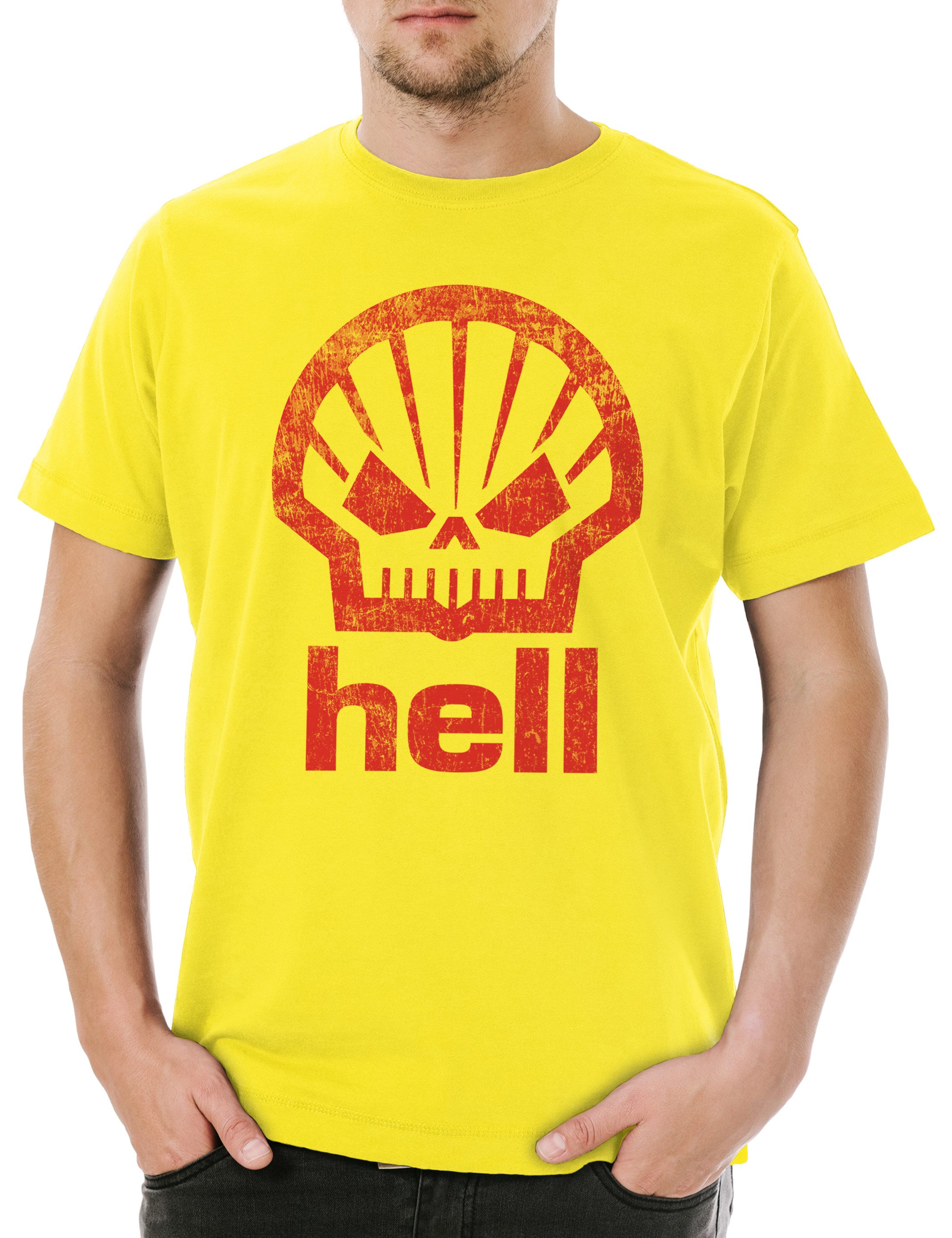Urban Backwoods Print-Shirt Shell Hell Herren günstig online kaufen