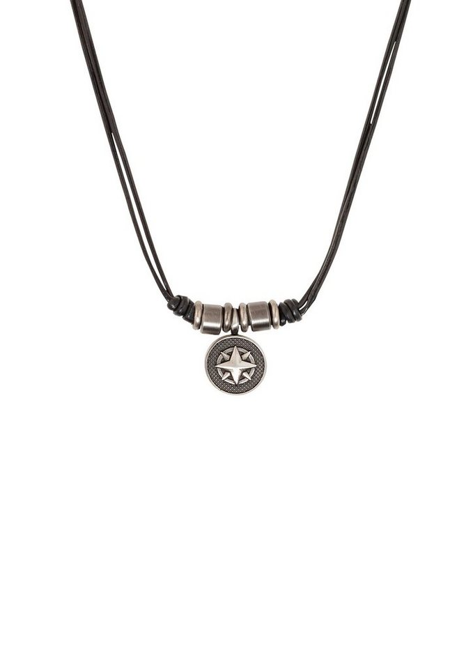 s.Oliver Kettenanhänger Lederkette mit ... s.Oliver Kettenanhänger Lederkette mit ...