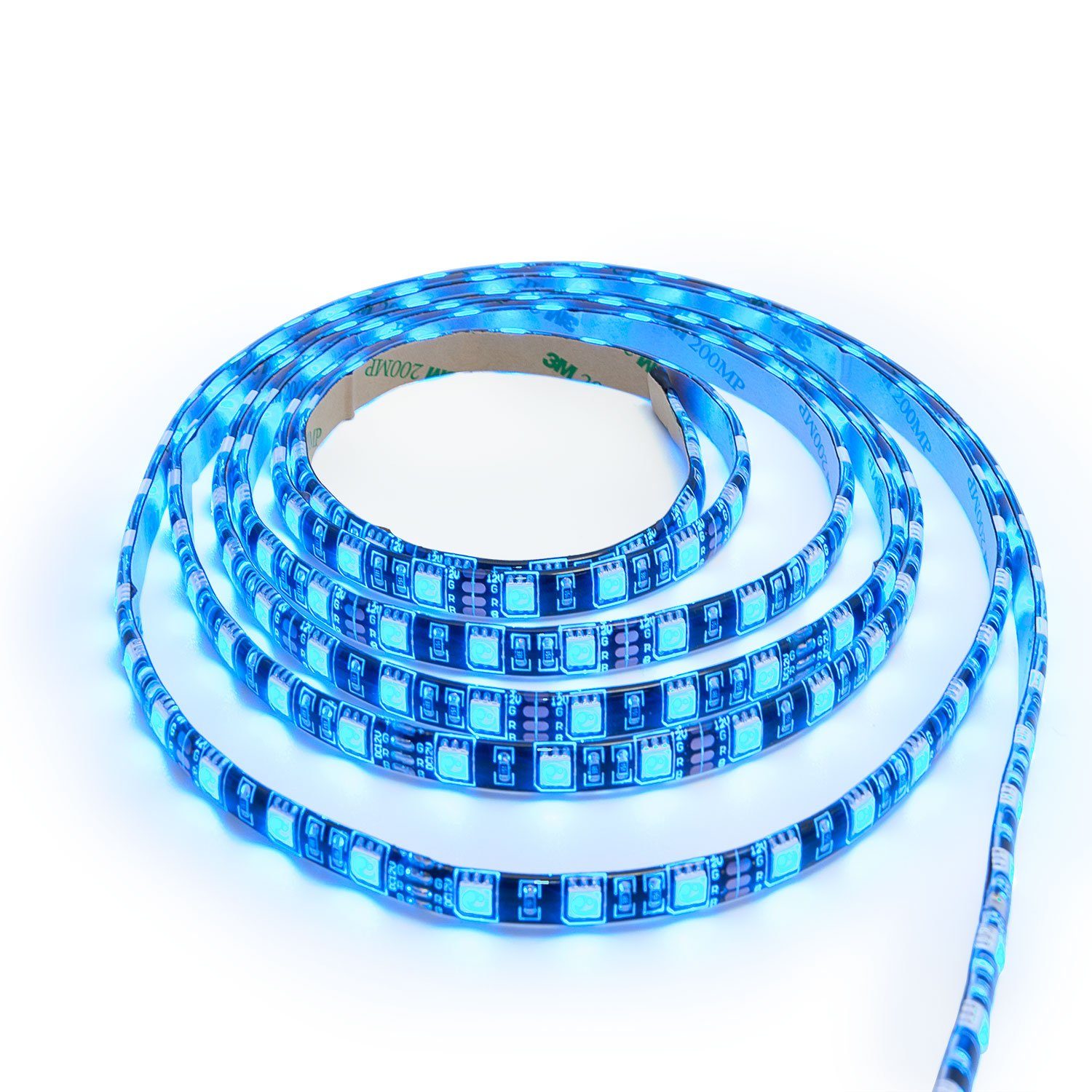 Aigostar LED Stripe 1 bis 15m LED RGB Strip Streifen LED Band farbig, 1m RGB LED Streifen 60 LED's pro Meter mit Fernbedienung kommplet set