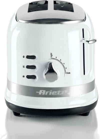 Ariete Toaster 149WH moderna weiß, 2 kurze Schlitze, 815 W
