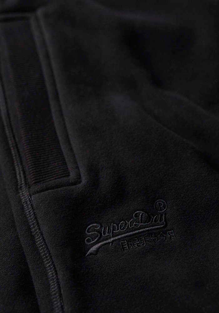 LOGO Superdry JOGGERS Black Sweathose der Logoetikett an ESSENTIAL Tasche