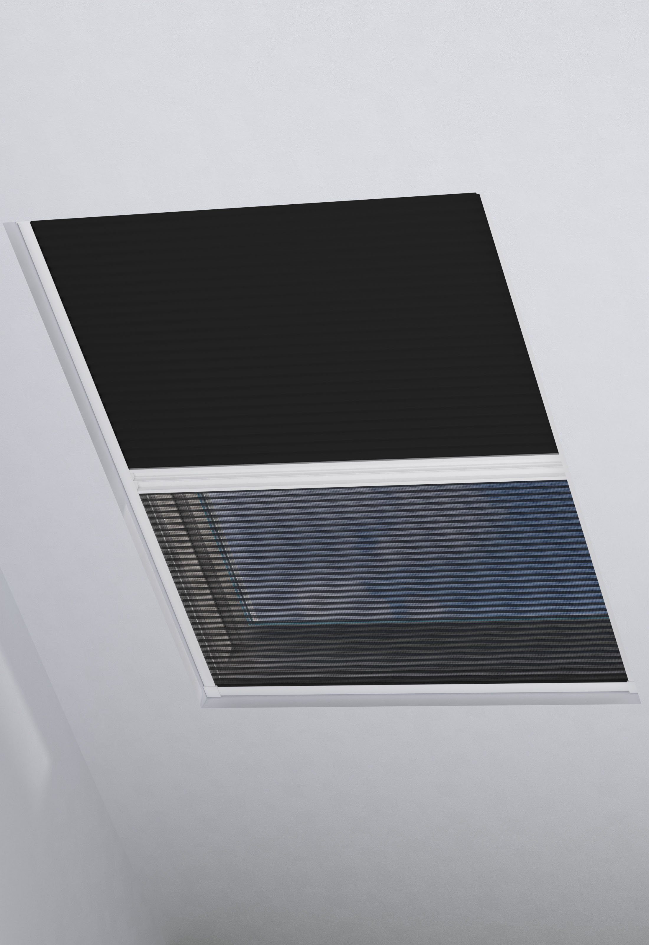 my home Insektenschutzplissee Mika, Lichtschutz, mit Bohren, in Führungsschienen, verschraubt, Insektenschutz und Wabenplissee in einem