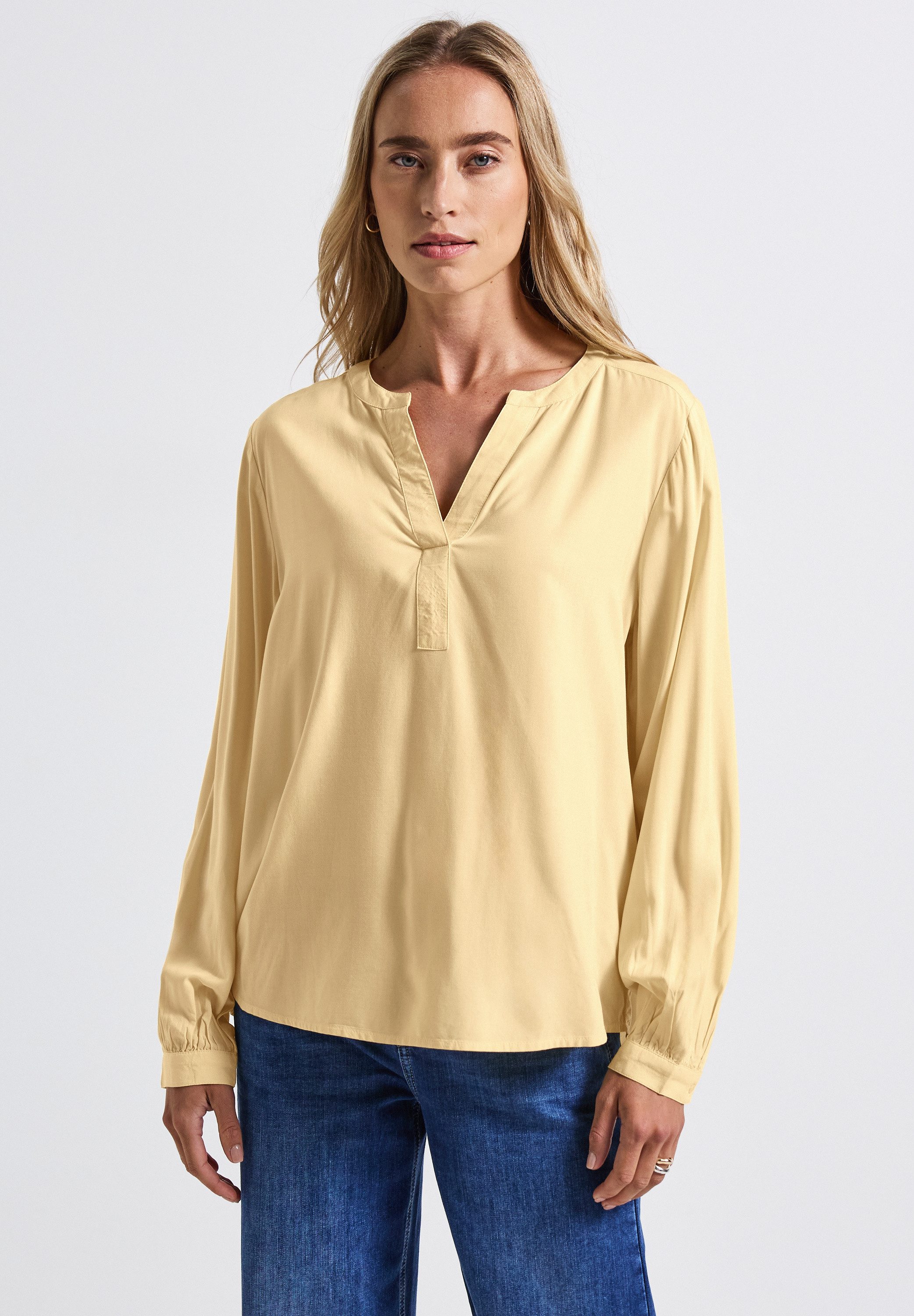 STREET ONE Langarmbluse aus softer Viskose