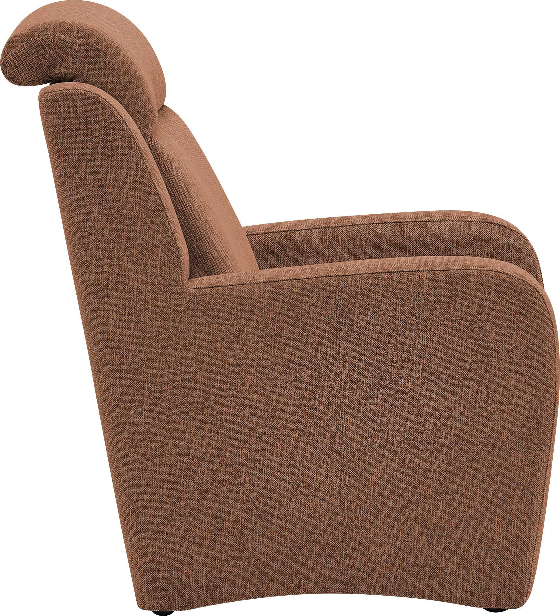 BECK (3-tlg), Set und Kopfteilverstellung, 3-Sitzer Sessel, in Polstergarnitur aus Varese, 2x 46 VILLA Sitzhöhe