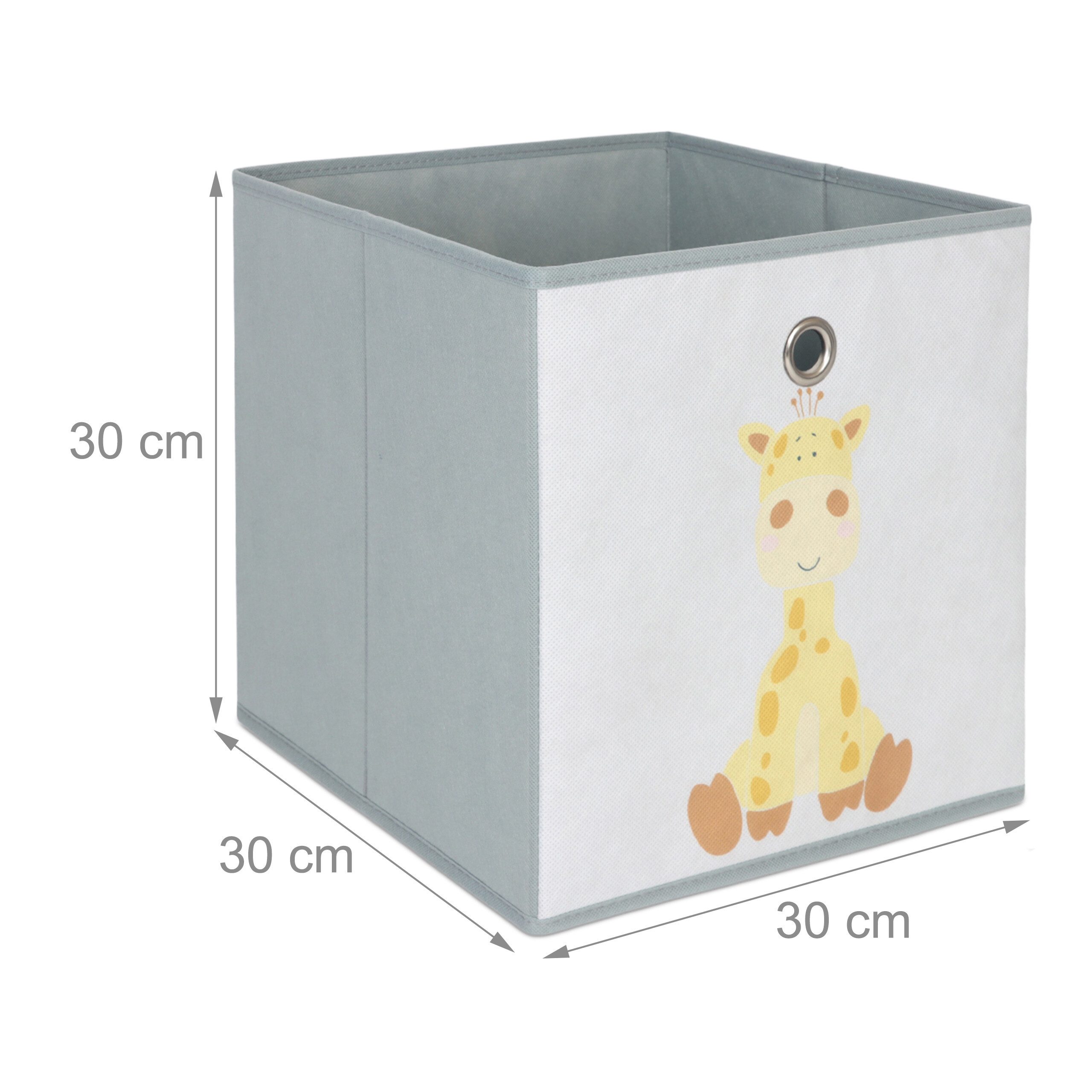 relaxdays Faltbox Kinder Aufbewahrungsboxen im 3er Set (3 St), C – Bild 4 von 5