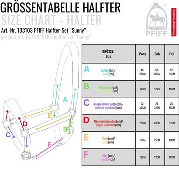PFIFF Halfter Set „Sunny