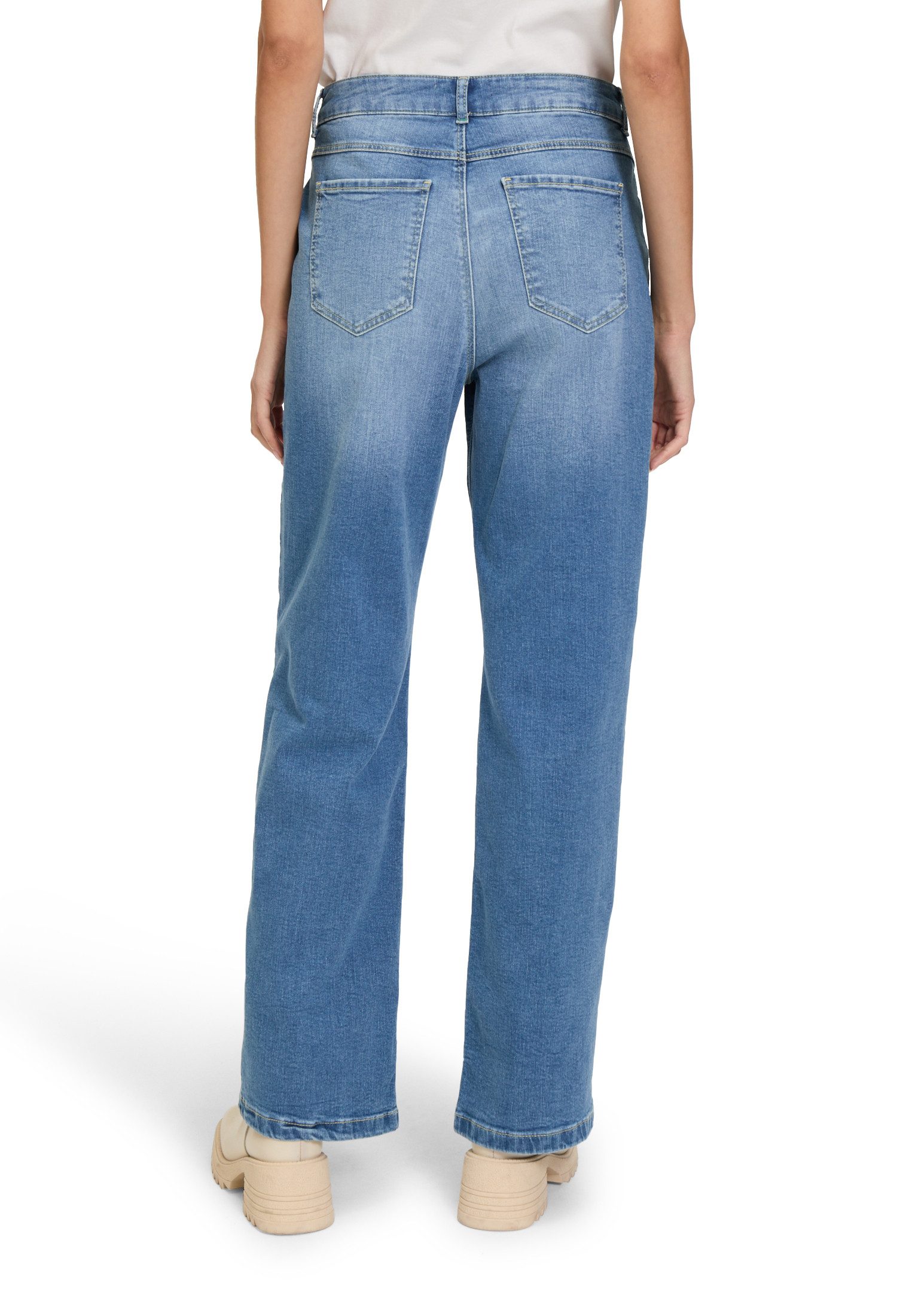 Cartoon Stretch-Jeans Damen mit Eingrifftaschen