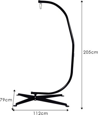 KOMFOTTEU Hängesessel Hängestuhlgestell aus Metall, bis 150KG (Nur Gestell)