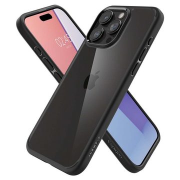Spigen Handyhülle Spigen Crystal Hybrid für iPhone 15 Pro Max Matte black