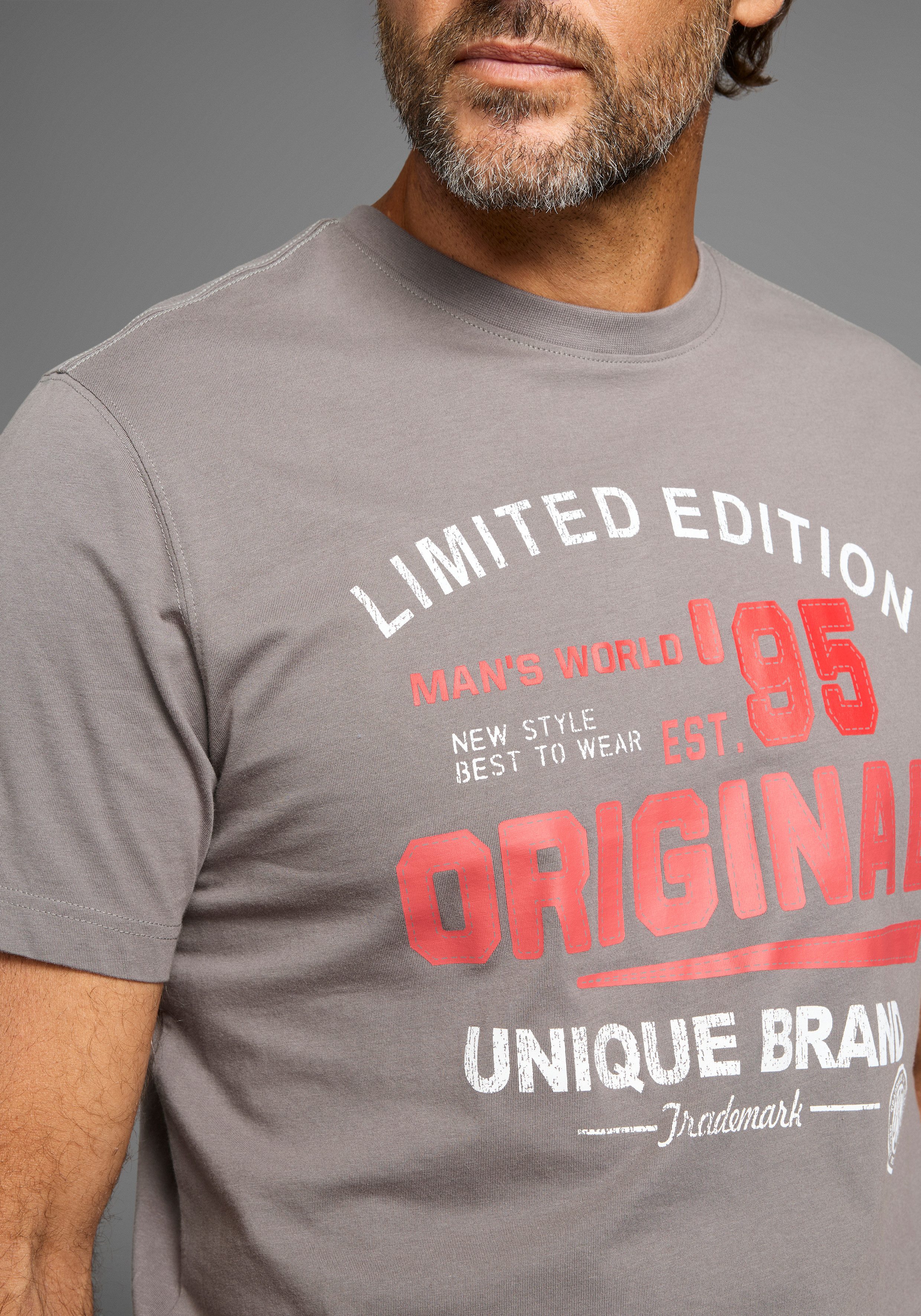 Man's World T-Shirt Kurzarm, für die Freizeit, aus Baumwolle – Bild 3 von 5