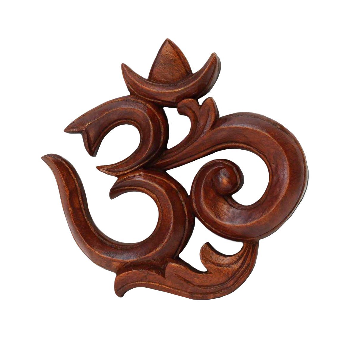 Mandala Handarbeit Oum Symbol 30 (1 Symbol Ohm Holzbild cm Braun, Galerie Oriental Soar 30 Mantra Aum Om St), Holz cm "Aum"
