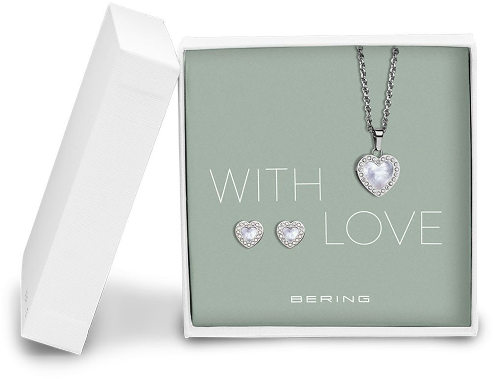 Bering Schmuckset Schmuck-Set Halskette mit Anhänger - Bering Jewelry 428-712-Silver