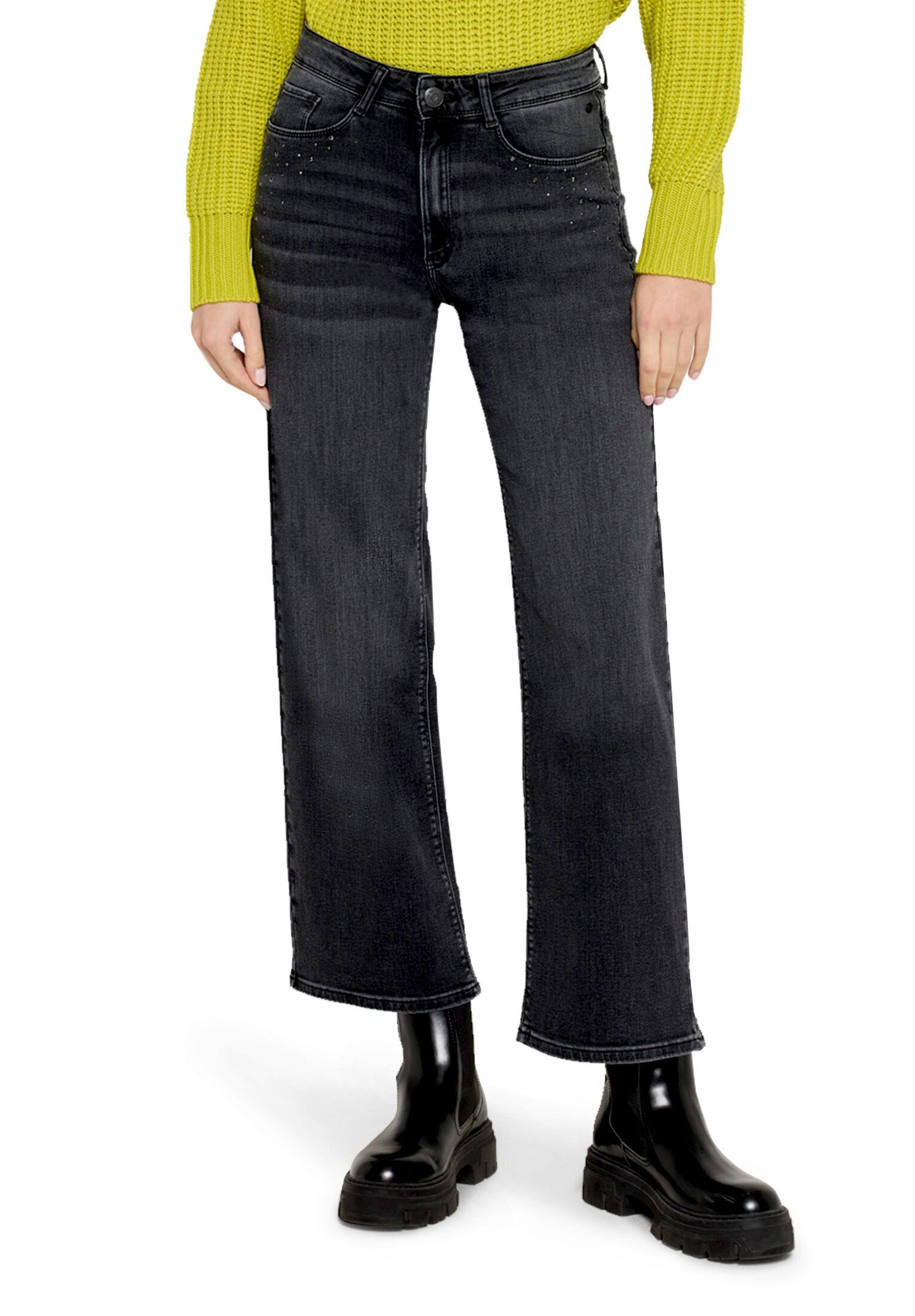 Betty&Co High-waist-Jeans Damen mit Strass