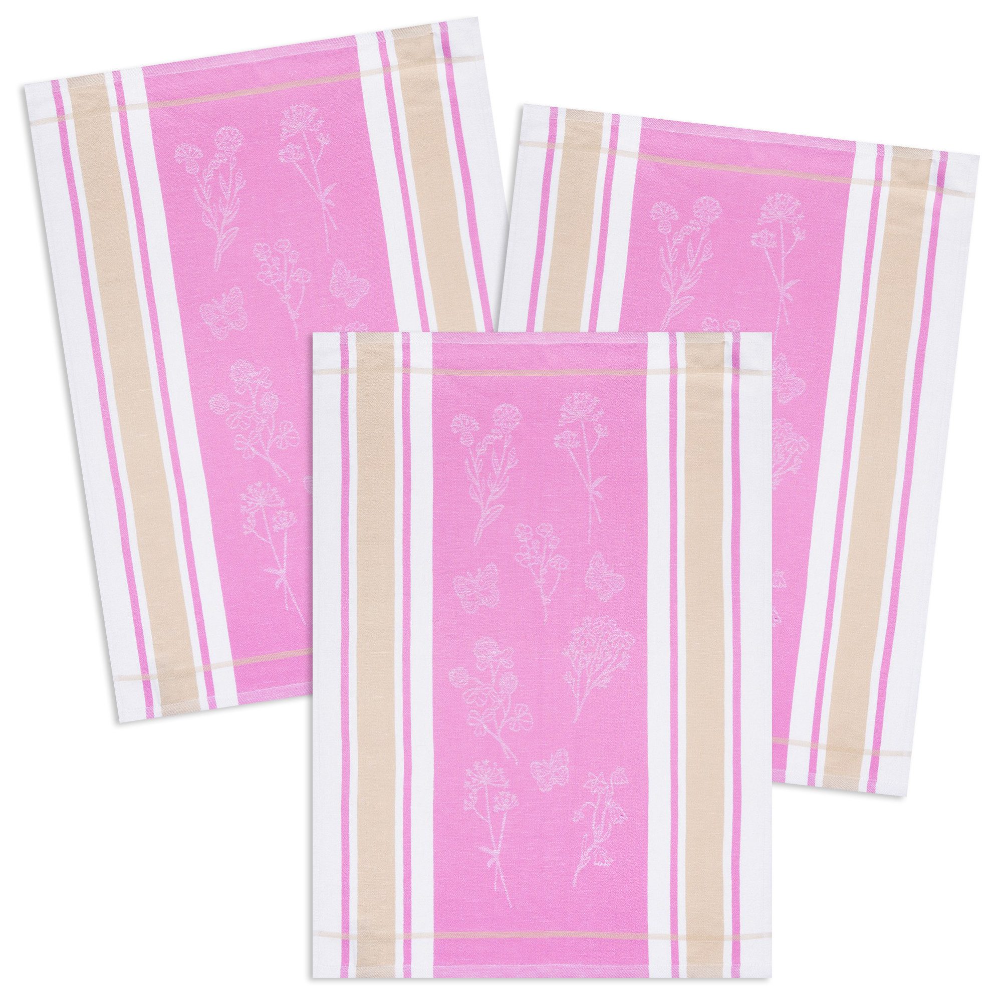 Kracht Geschirrtuch Wildblumen, (Set, 3-tlg., 3-teilig), günstig online kaufen
