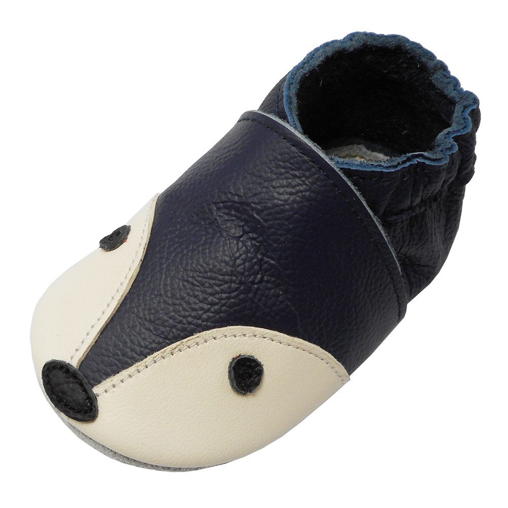 Yihakids Baby Krabbelschuhe Lauflernschuhe Hausschuhe Lederschuhe Fuchs Krabbelschuh