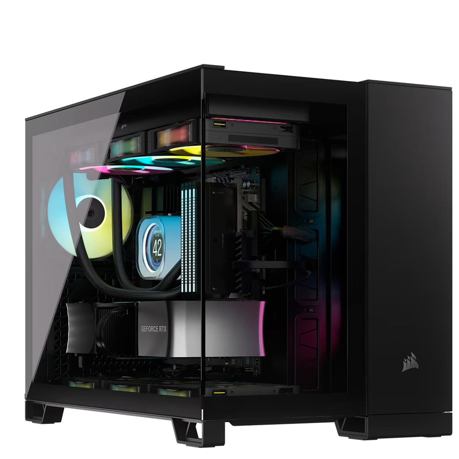 SYSTEMTREFF Mini-PC (AMD 9700X 9700X, GDDR7, 32 GB RAM, Wasserkühlung)