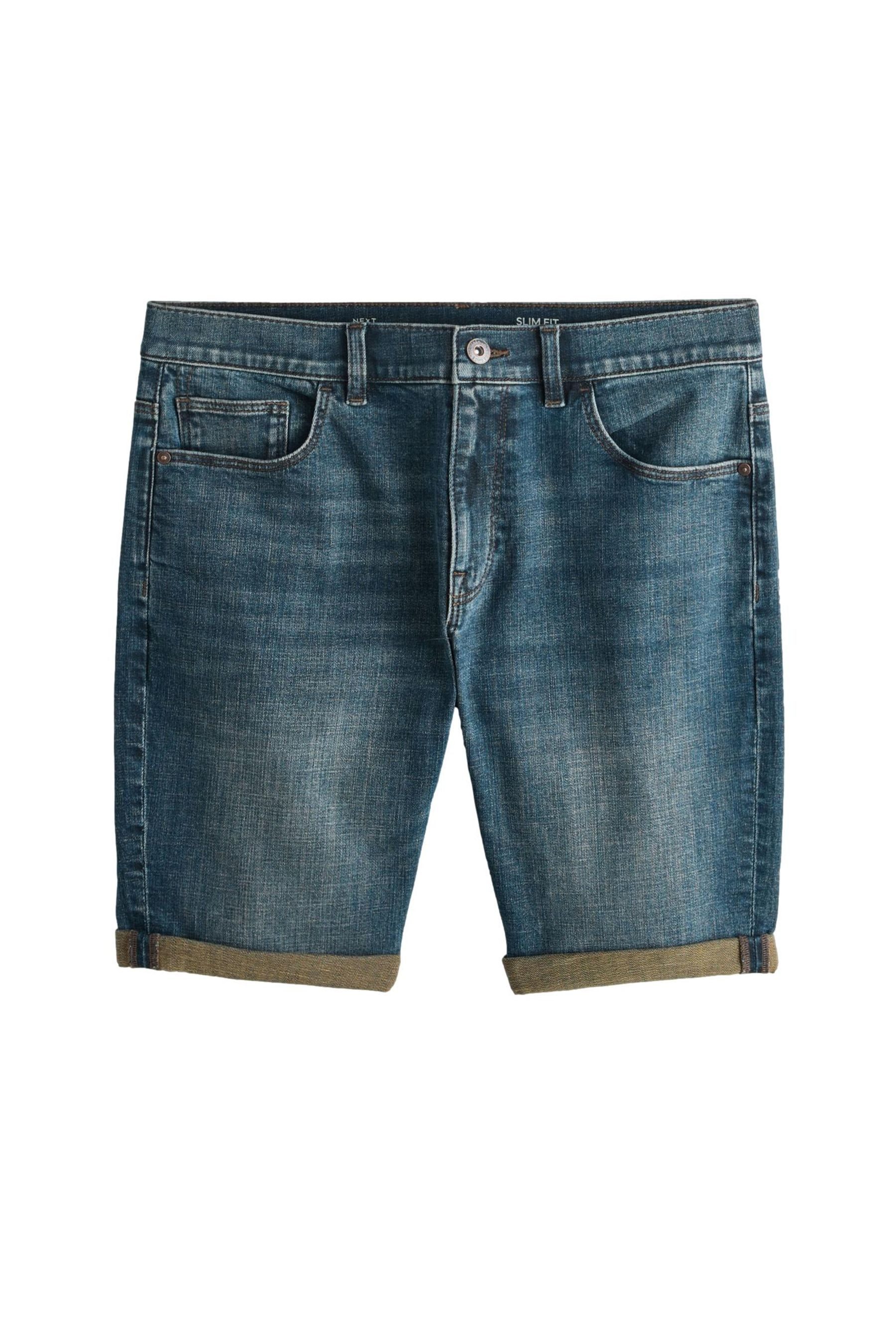 Jeansshorts Slim Fit Denim-Shorts mit Stretchanteil