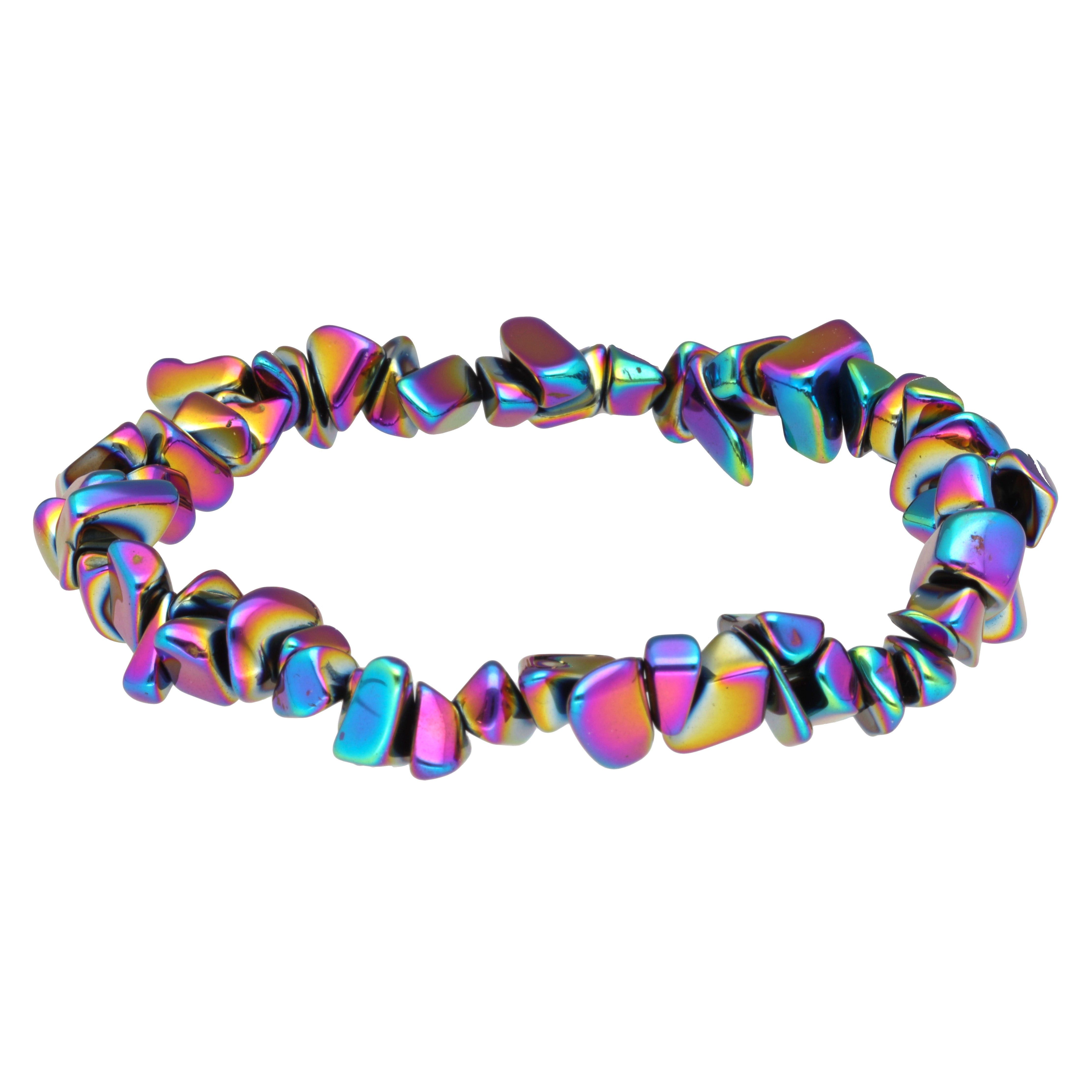 Lebensquelle Plus Armband Regenbogen-Hämatit Splitterarmband von Lebensquelle Plus