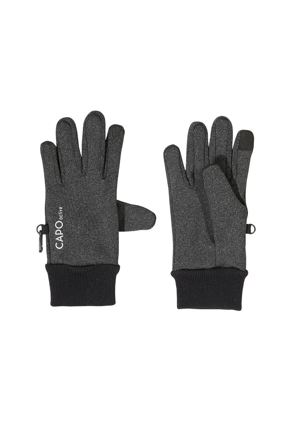 CAPO Fleecehandschuhe Handschuhe, Touchscreen Reflexbügler | Fleecehandschuhe