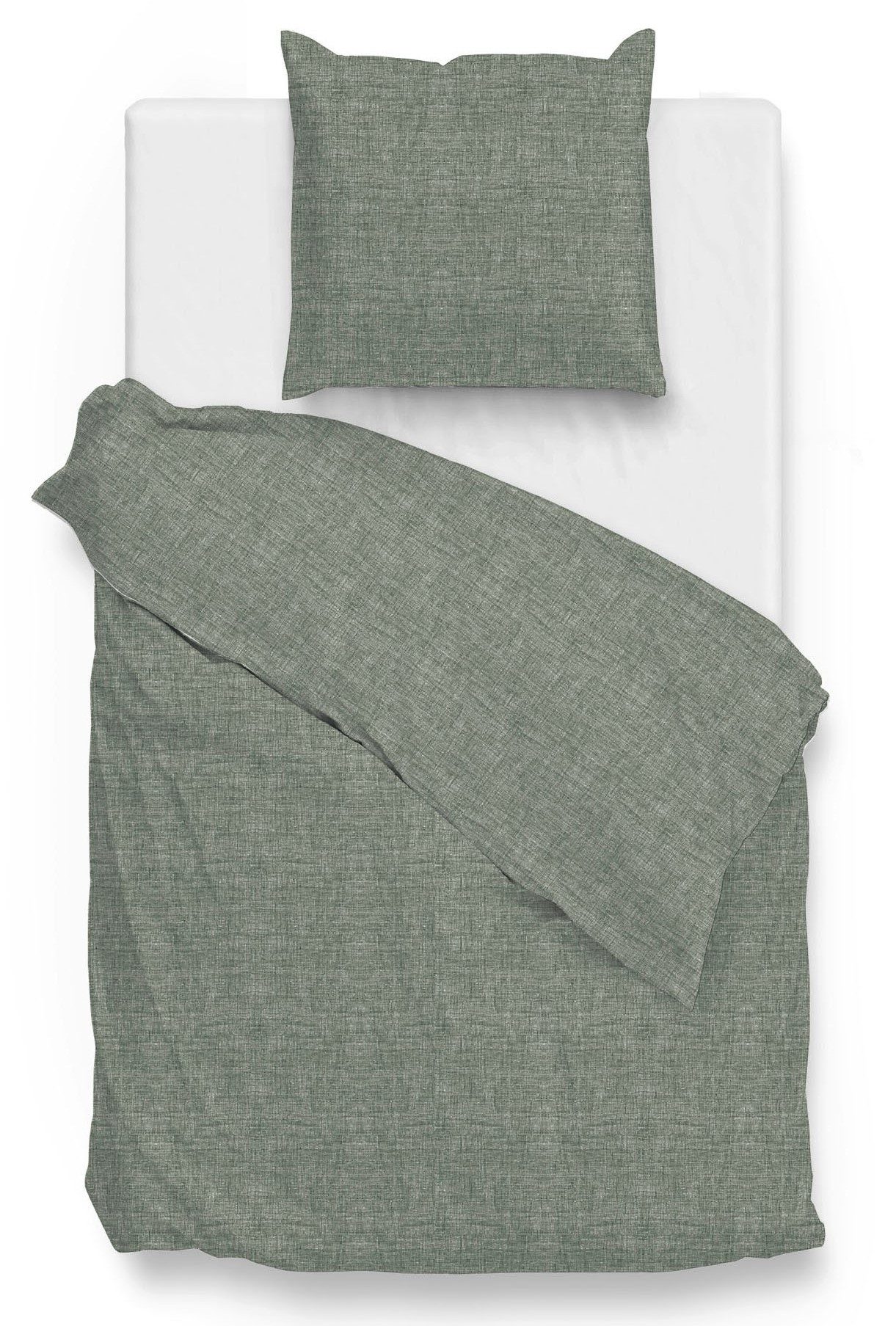 ZO HOME Bettwäsche Lino, Renforcé, 2 teilig, Bettwäsche aus 100% Baumwolle, hochwertiges Renforcé