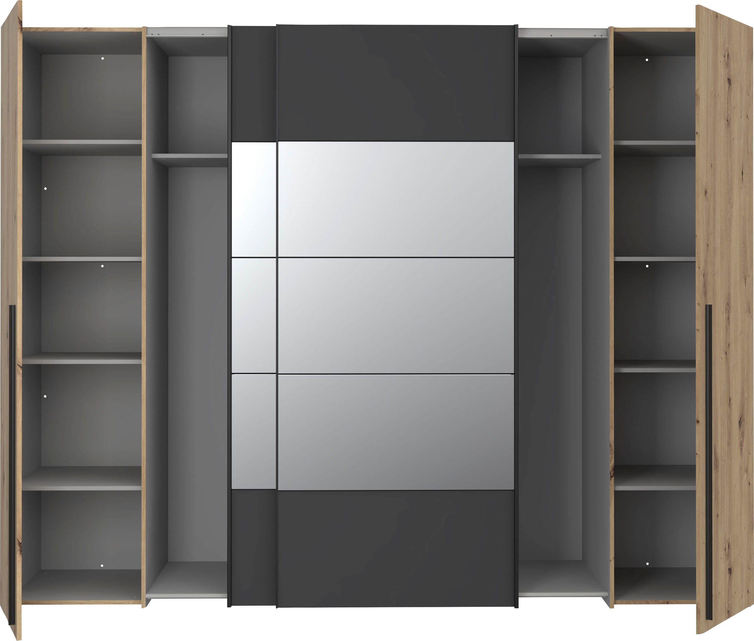 FORTE Kleiderschrank Rayong (B/H/T ca. 270,3x210x61,2 cm) – Bild 4 von 5