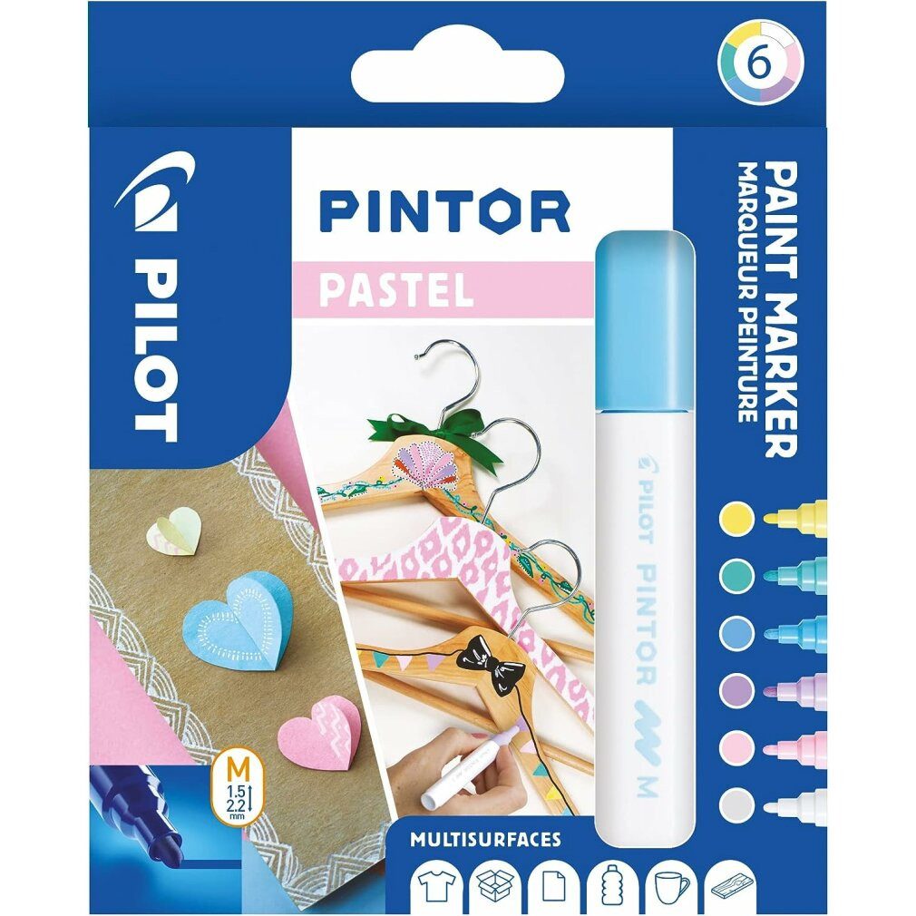 PILOT Marker Kreativmarker Pintor Pastel - M sortiert