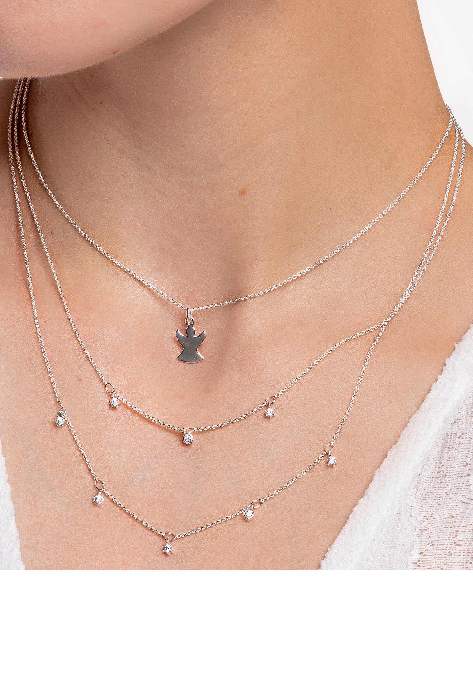 THOMAS SABO Kette mit Anhänger doppel w...