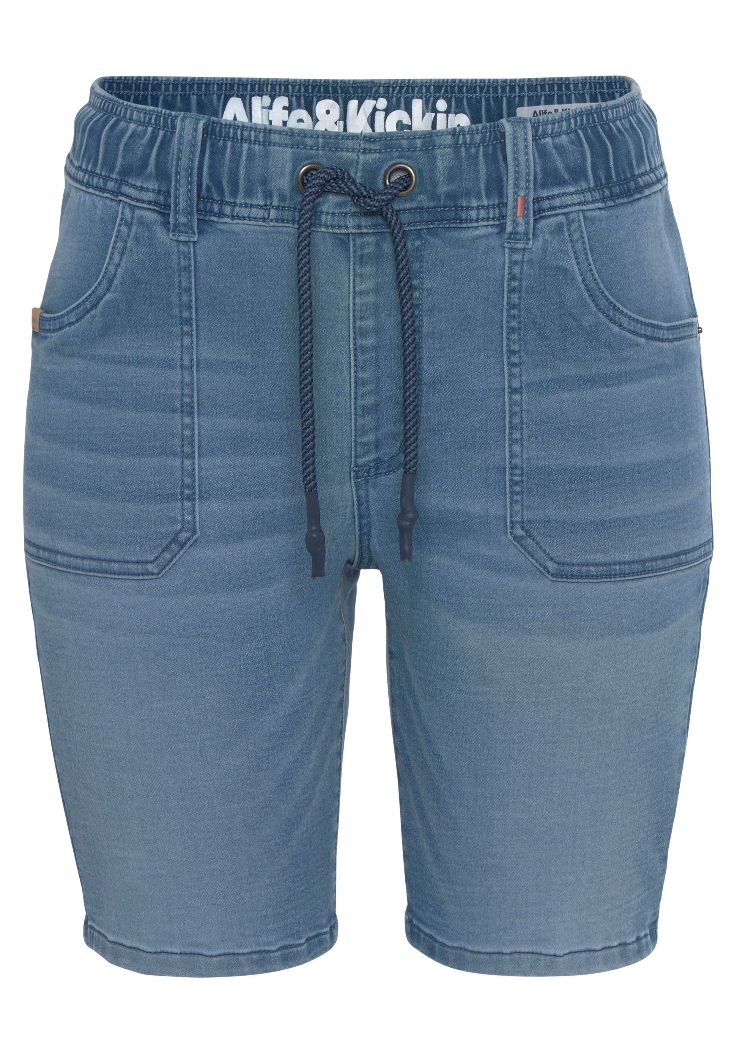 AlbaAK & Alife blue used Kickin mid Jogg-Jeansbermudas NEUE KOLLEKTION