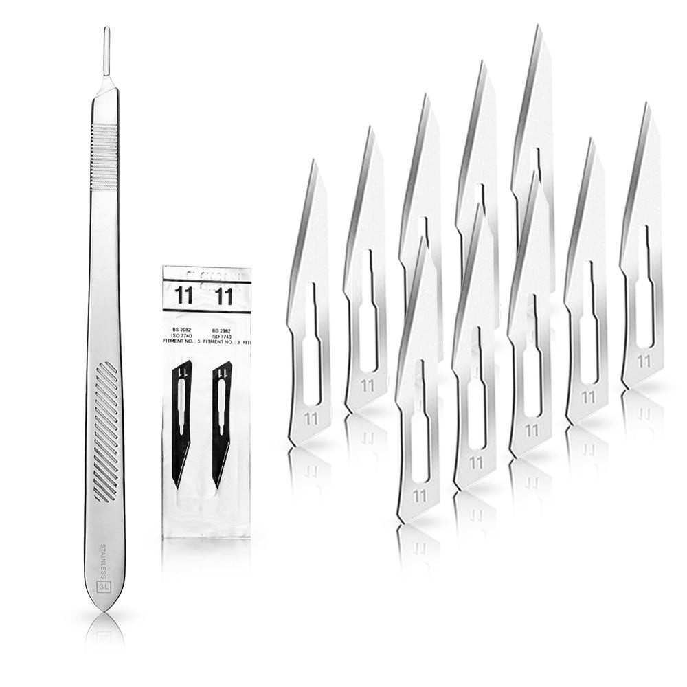 May Cuttermesser Set 10 Stück Skalpellklingen Figur 11 aus Karbonstahl