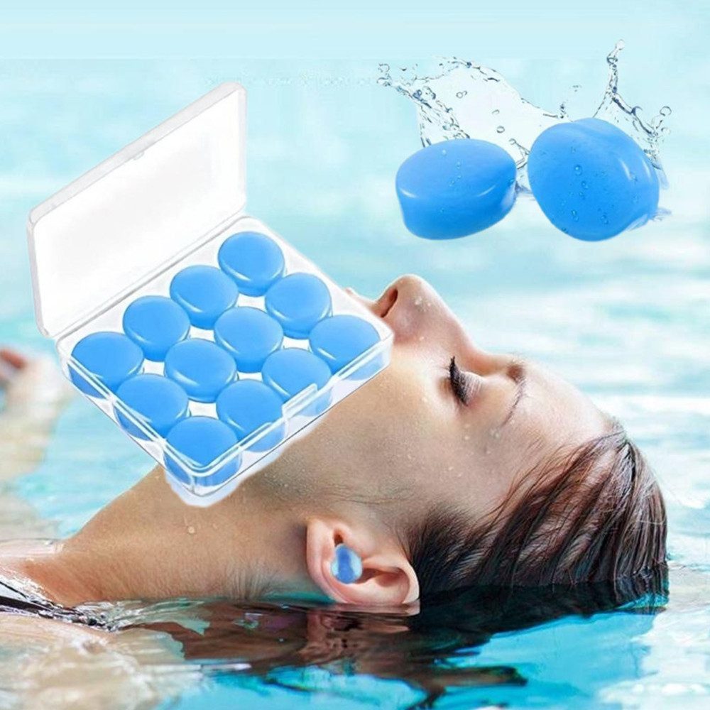 FELIXLEO Schwimm-Ohrstöpsel 21 Paar Schlafen Ohrstöpsel zum zum Schwimmen wiederverwendbare