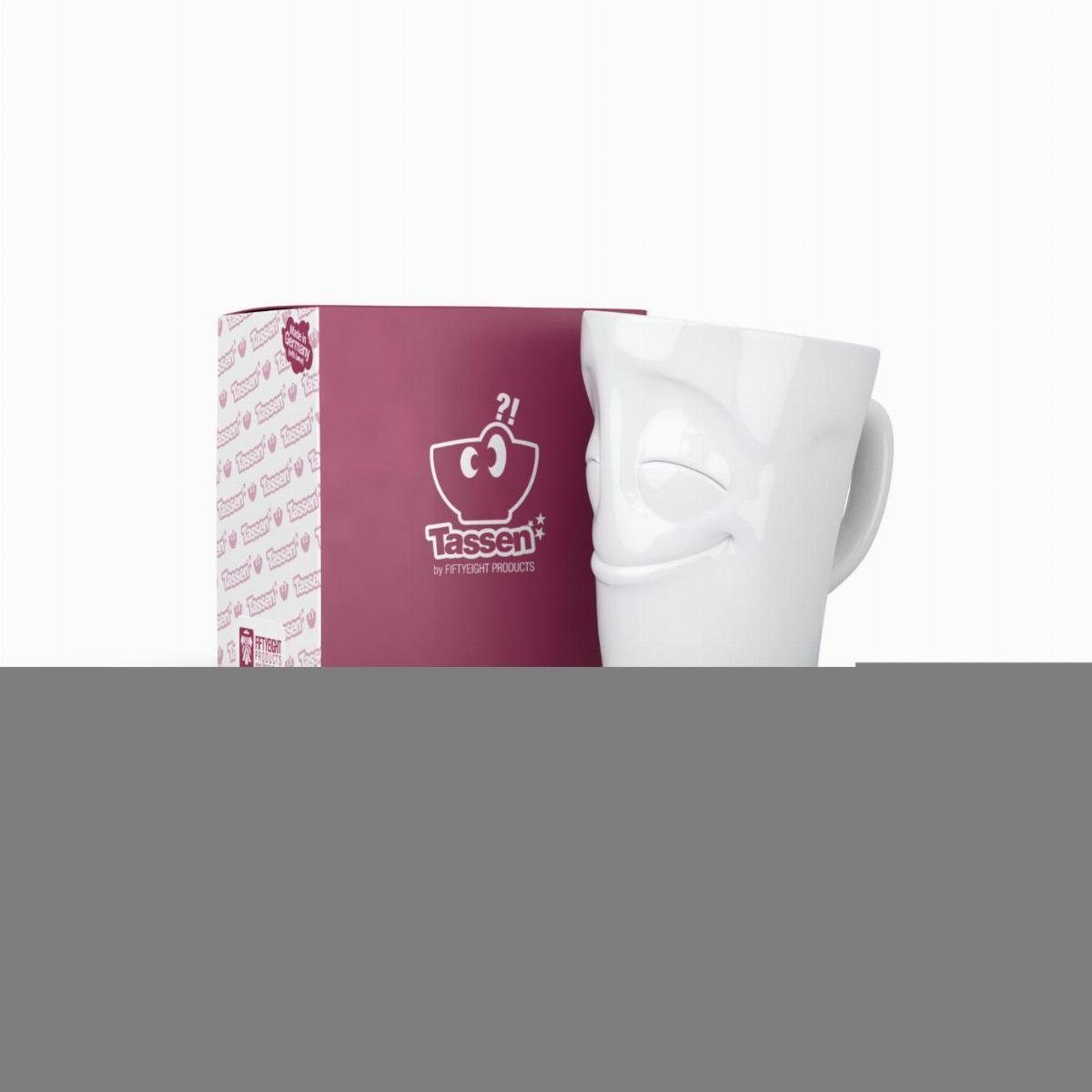 FIFTYEIGHT PRODUCTS Becher Henkelbecher Vergnügt - 350 ml, 1-tlg. – Bild 4 von 5