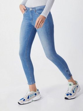 ONLY 7/8-Jeans Kendell (1-tlg) Fransen, Plain/ohne Details, Patches