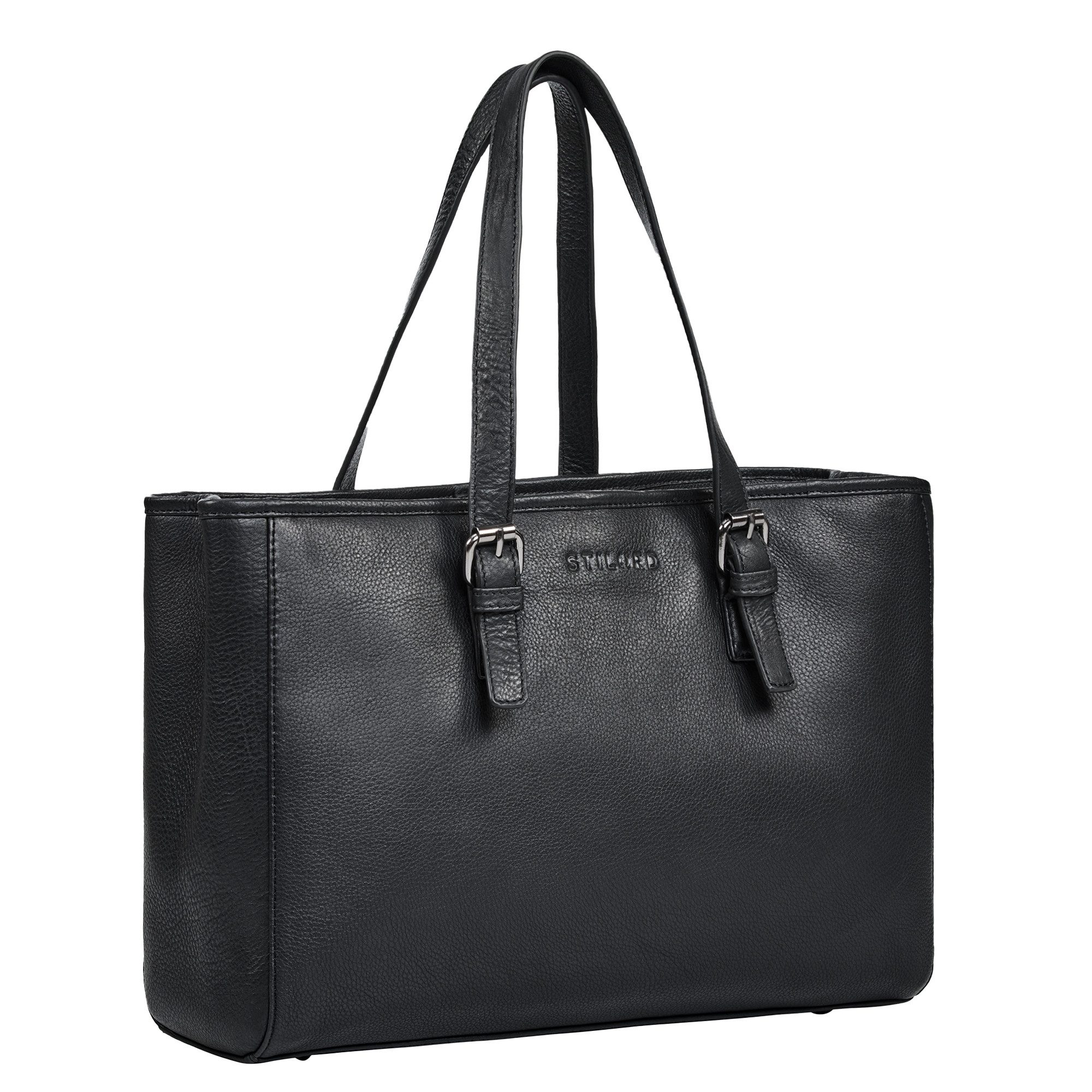 STILORD Handtasche "Gaby" Echt-Leder Shopper Tasche Damen Groß mit vielen Fächern