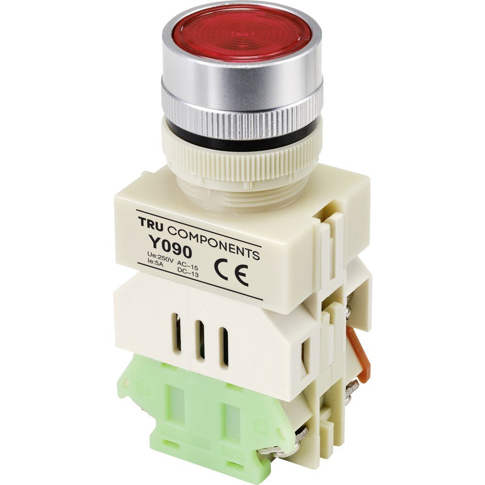 Schalter TRU COMPONENTS TC-9219080 Y090 Drucktaster 250 V/AC 5 A 1 x Ein/(Ein)