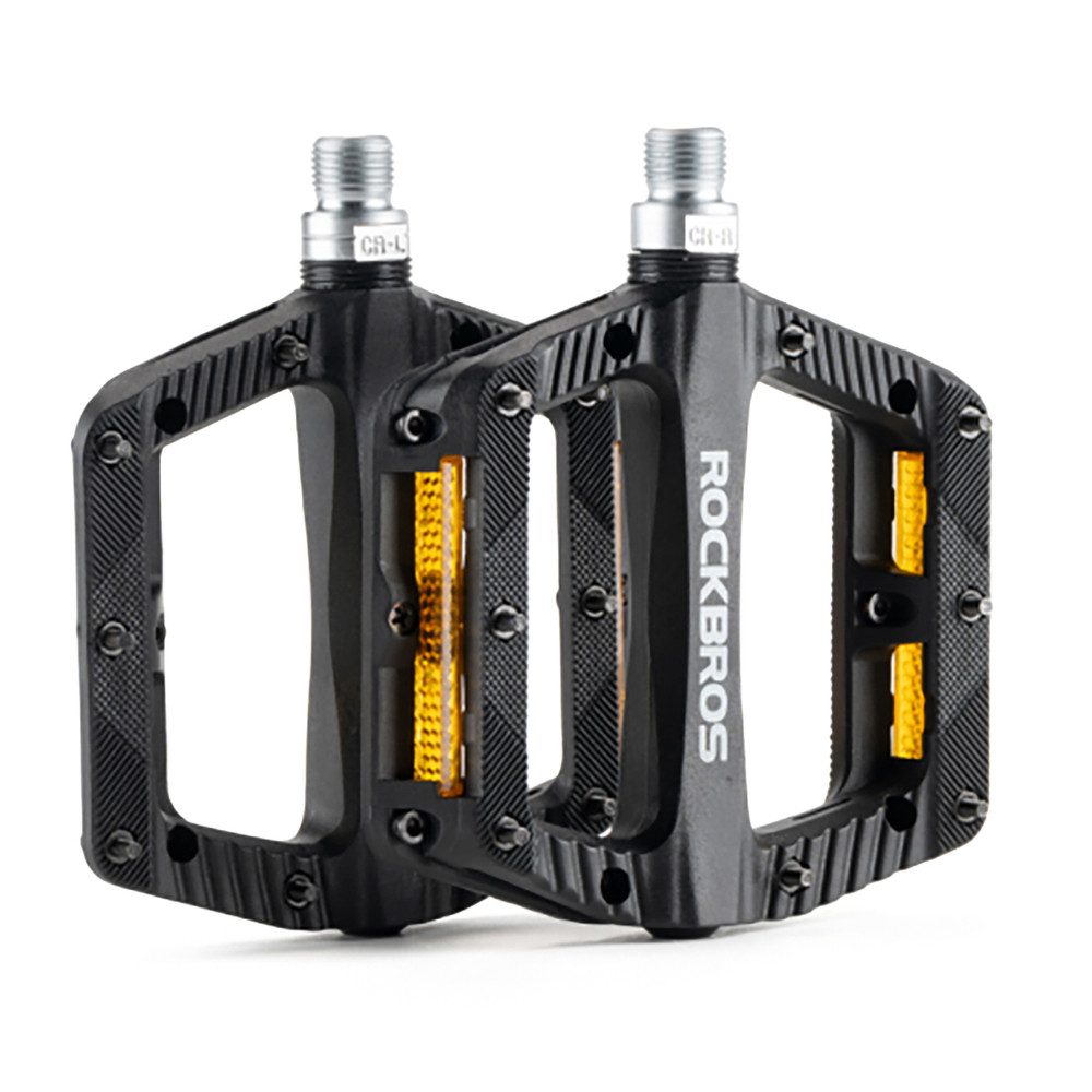 ROCKBROS Fahrradpedale Plattformpedale Mountainbikepedale Trekkingpedale (Spar-Set, 2-tlg., 11,5 x 13 x 2 cm robust)