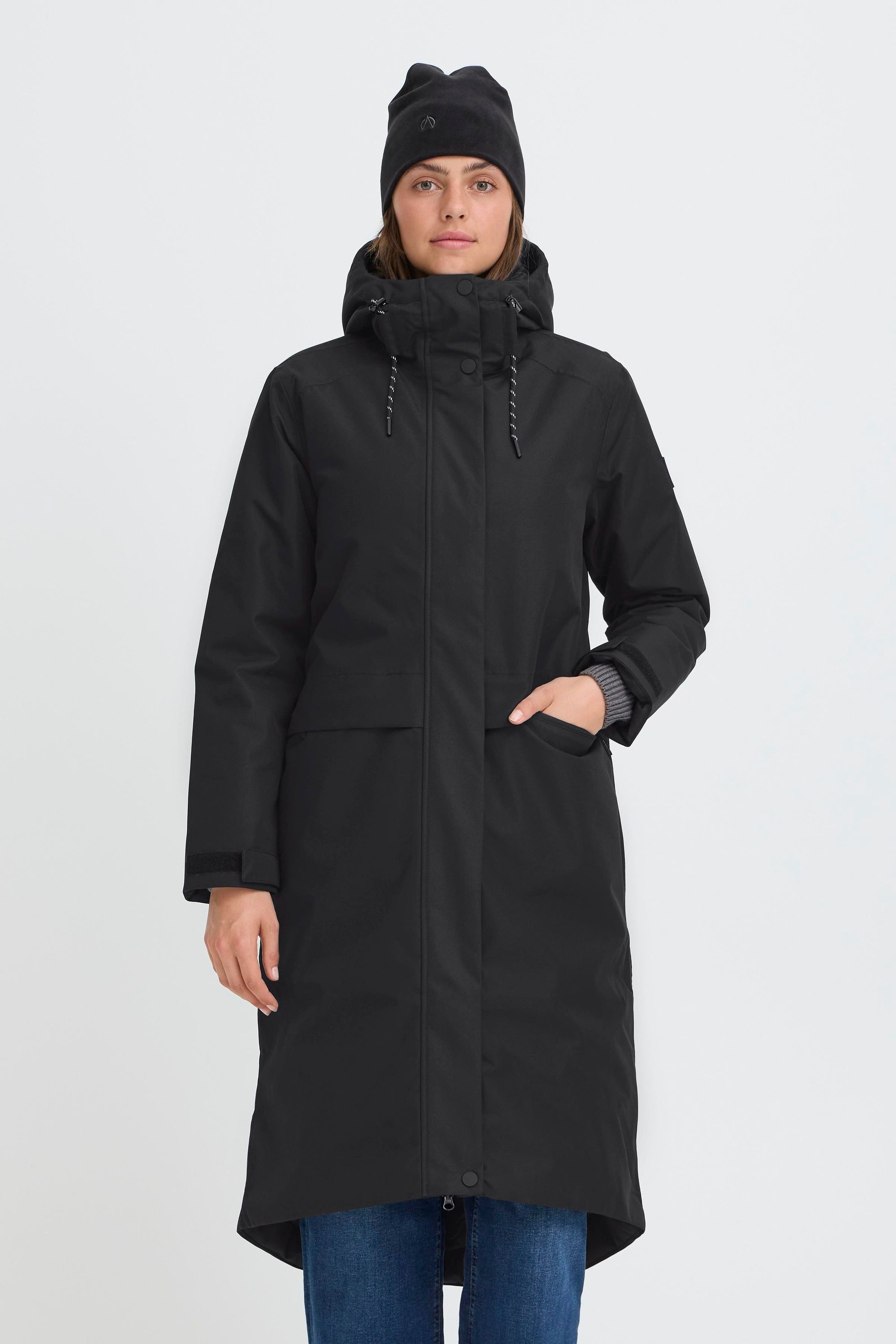 North Bend Kurzmantel NBMalis W Parka W-Pro 10000 Modischer Parka mit Kordelzug