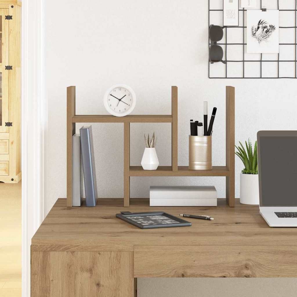 furnicato Schreibtisch-Organizer Schreibtischorganizer 34.5x15.5x35.5 cm Artisan-Eiche (1 St), Kratzfester Büroaufsatz mit vielen Fächern für dein Homeoffice