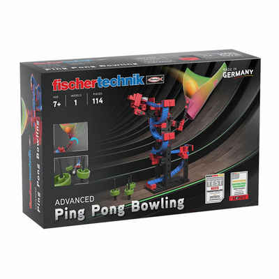 fischertechnik Kugelbahn-Bausatz Advanced Ping Pong Bowling, (114-tlg)