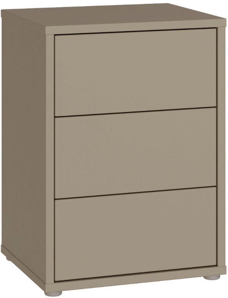 FORTE Nachtkommode Alice Springs, Schubkästen mit Vollauszug, Push to Open